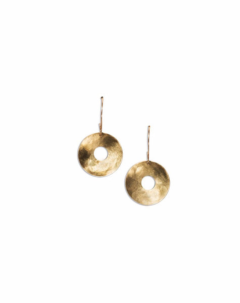 Earrings - Scarlett Tamaa Brass Circle Earrings