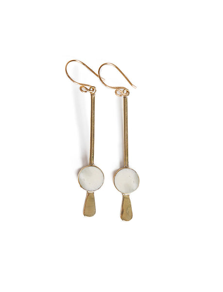 Nysa Earrings White