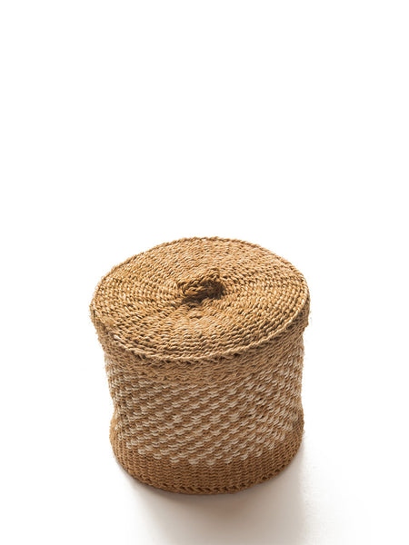 Home Goods - Small Woven Lidded Basket